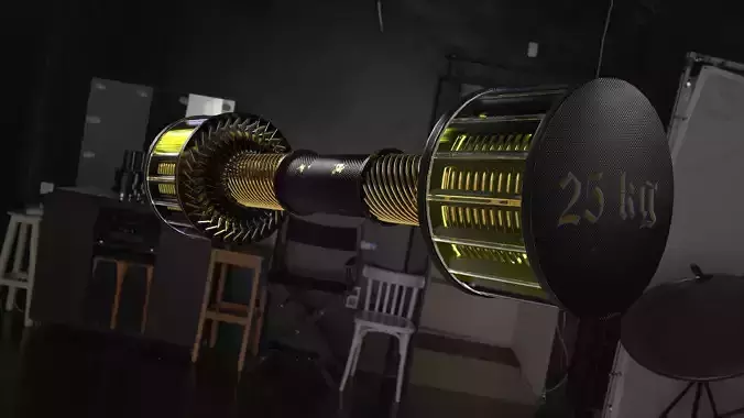 Dumbbell concept 3D model