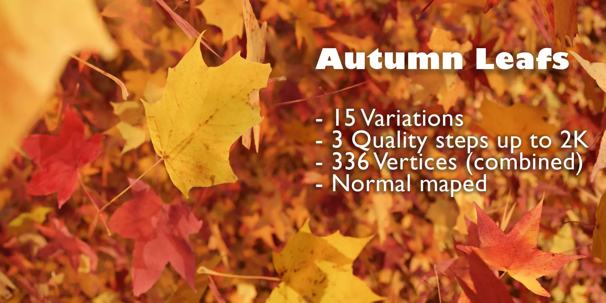 3D Autumn Photoreal Low-poly 3D model_0