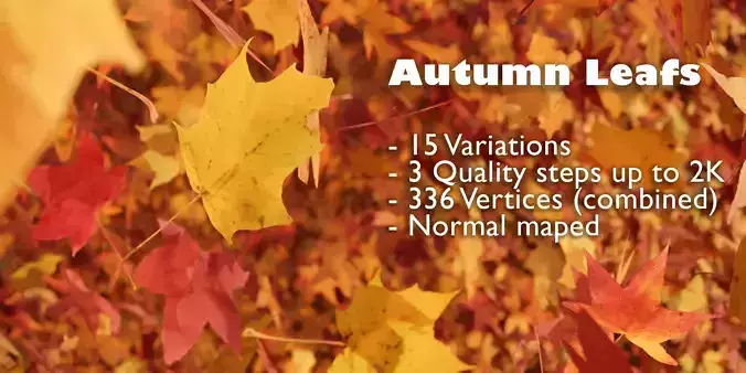 3D Autumn Photoreal Low-poly 3D model 3D Autumn Photoreal Low-poly 3D model