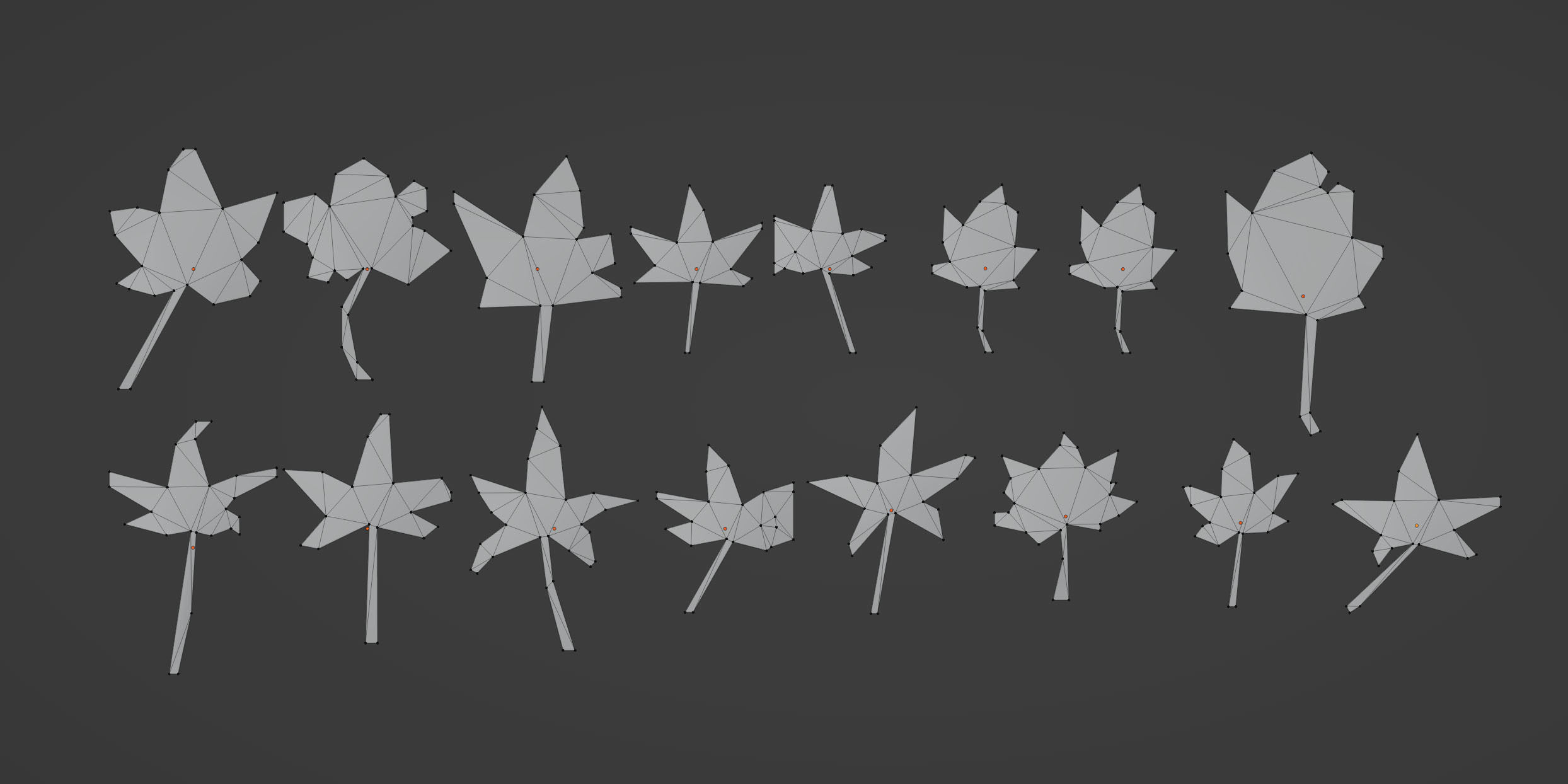 3D Autumn Photoreal Low-poly 3D model_3