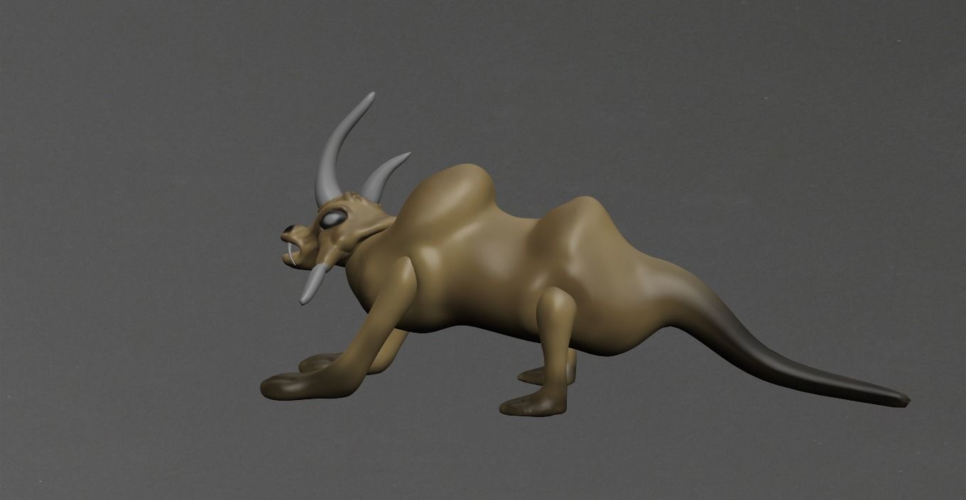 Wild Animal Low-poly 3D model_17