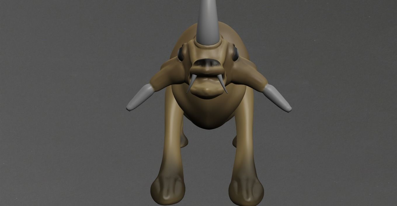 Wild Animal Low-poly 3D model_7