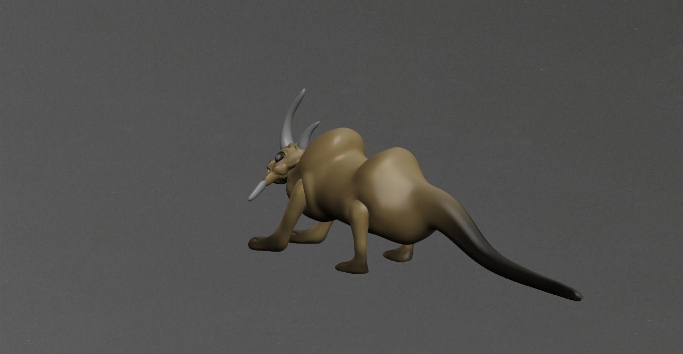 Wild Animal Low-poly 3D model_16