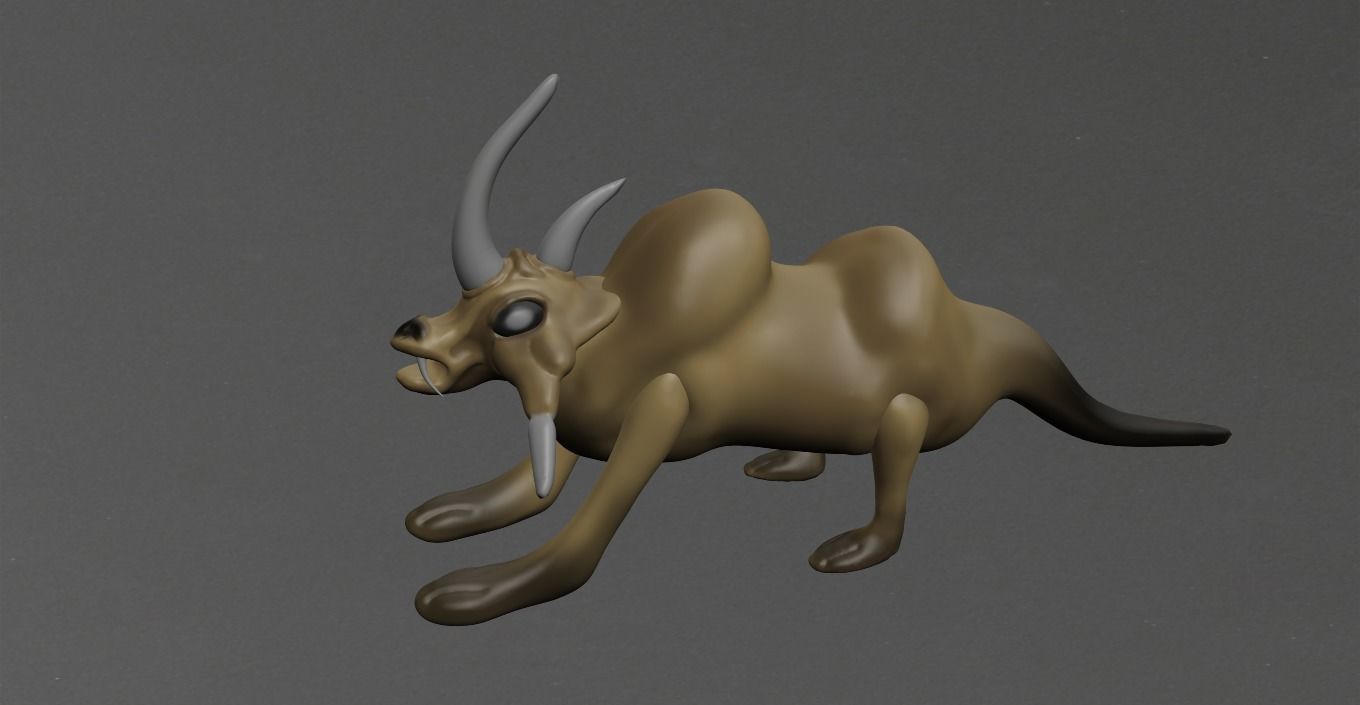 Wild Animal Low-poly 3D model_19