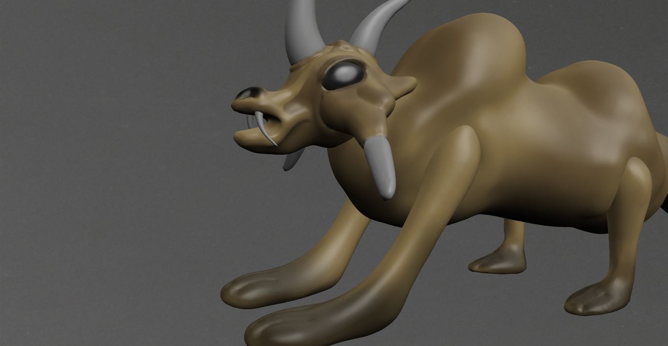 Wild Animal Low-poly 3D model_8