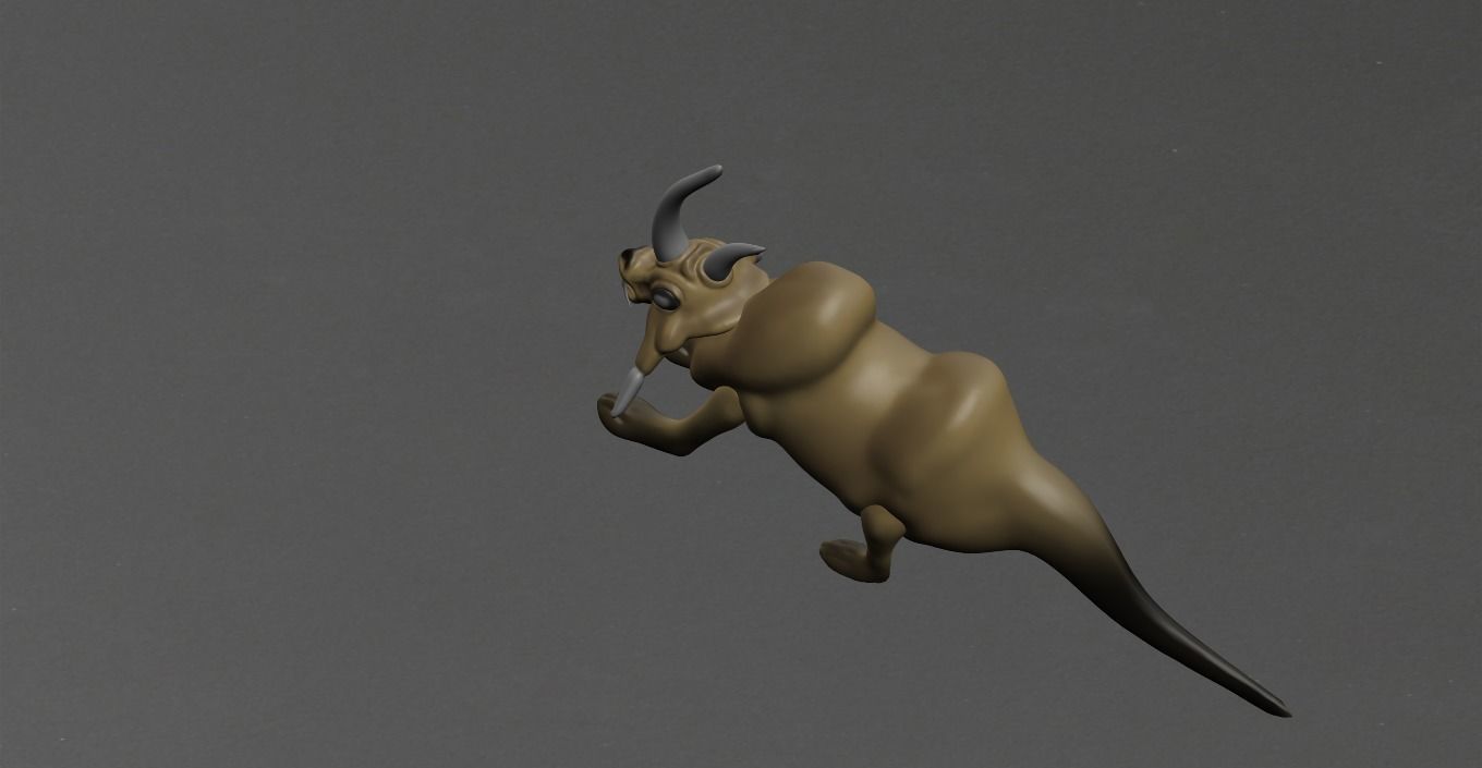 Wild Animal Low-poly 3D model_3