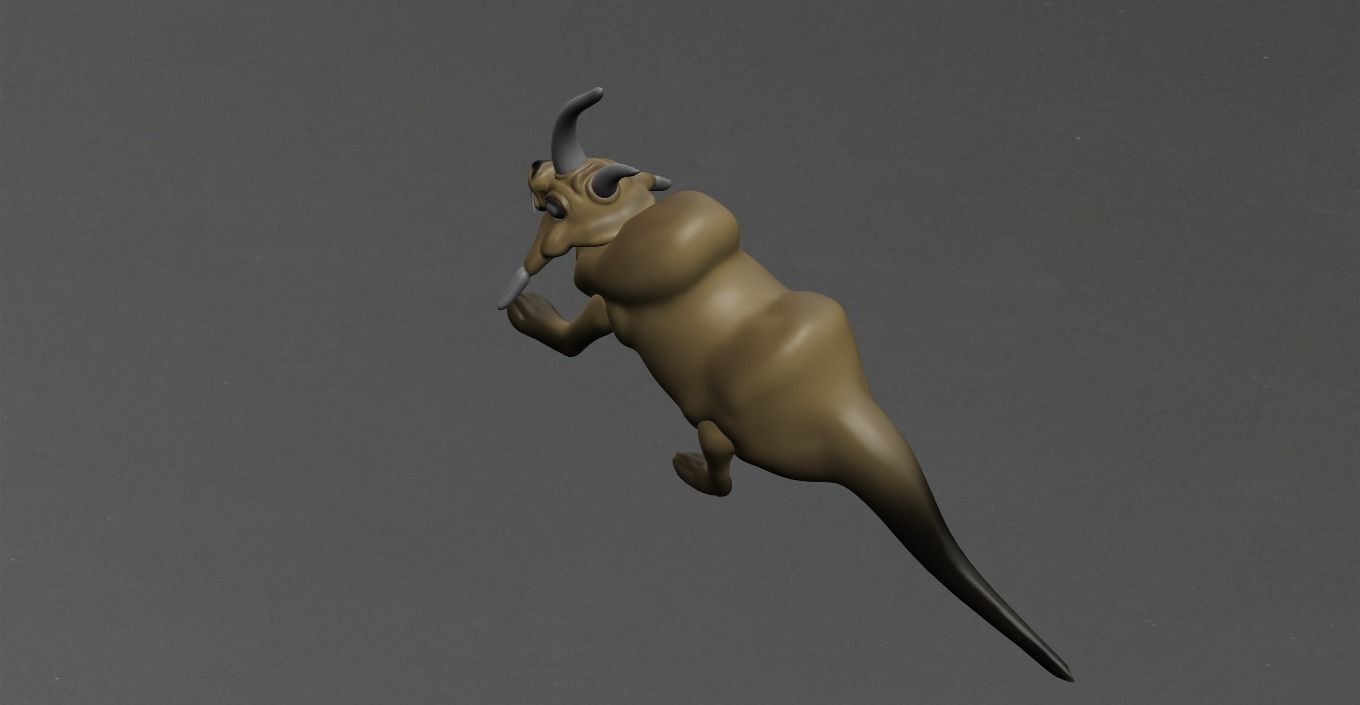 Wild Animal Low-poly 3D model_4