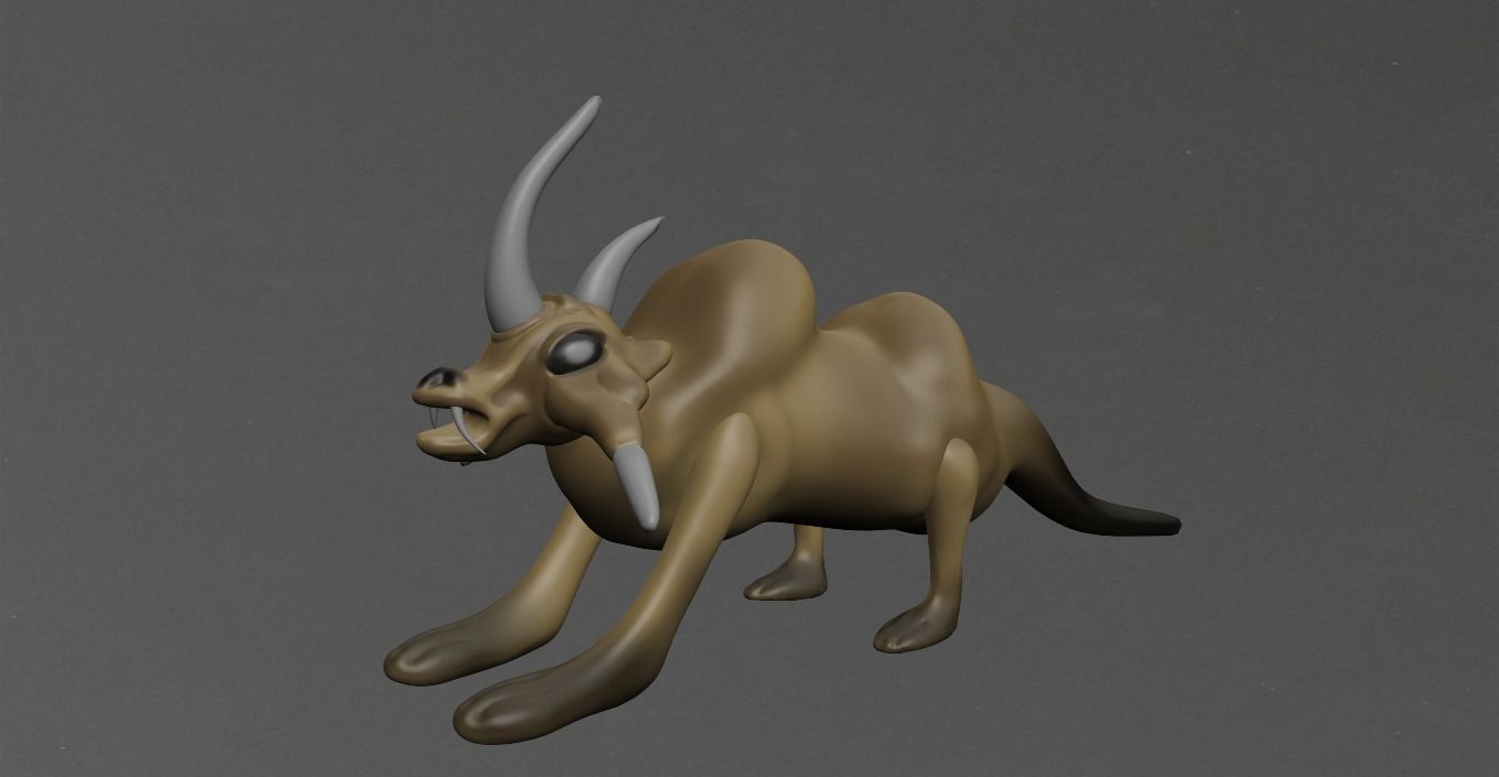 Wild Animal Low-poly 3D model_18