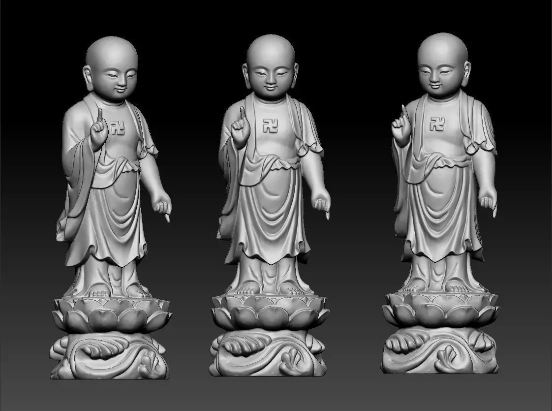 buddha statue 3D print model_0