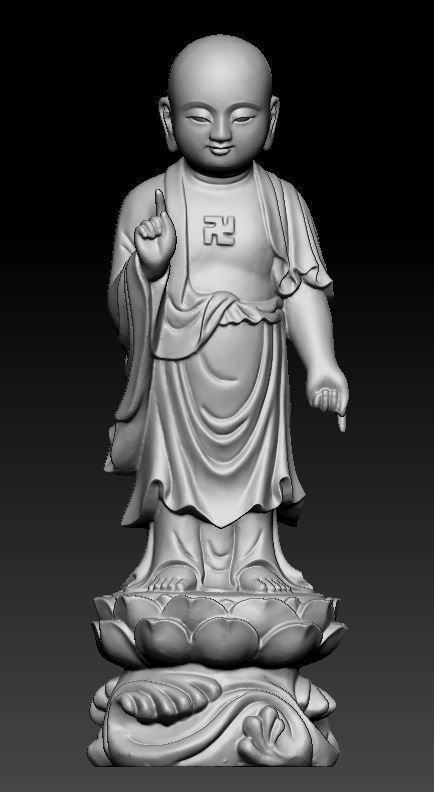 buddha statue 3D print model_1