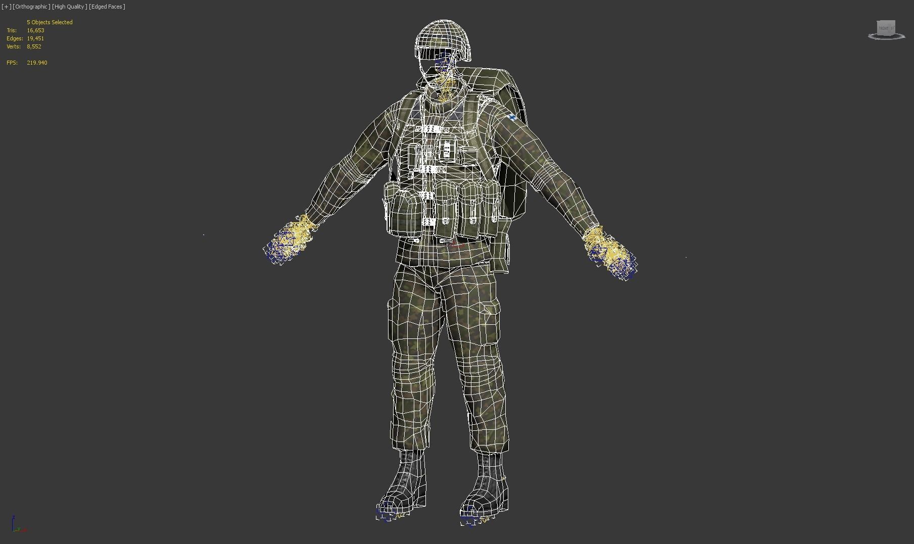 Finnish Infantry Soldier M05 Uniform Low-poly 3D model_12