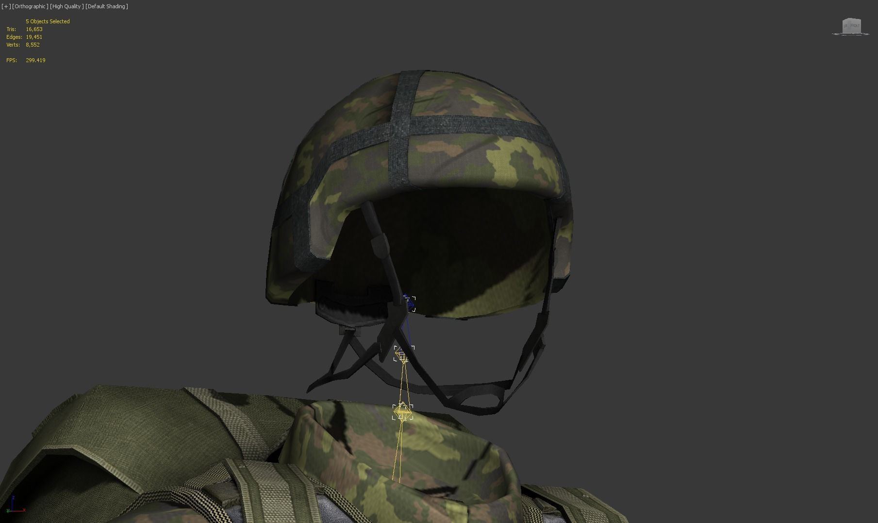 Finnish Infantry Soldier M05 Uniform Low-poly 3D model_14