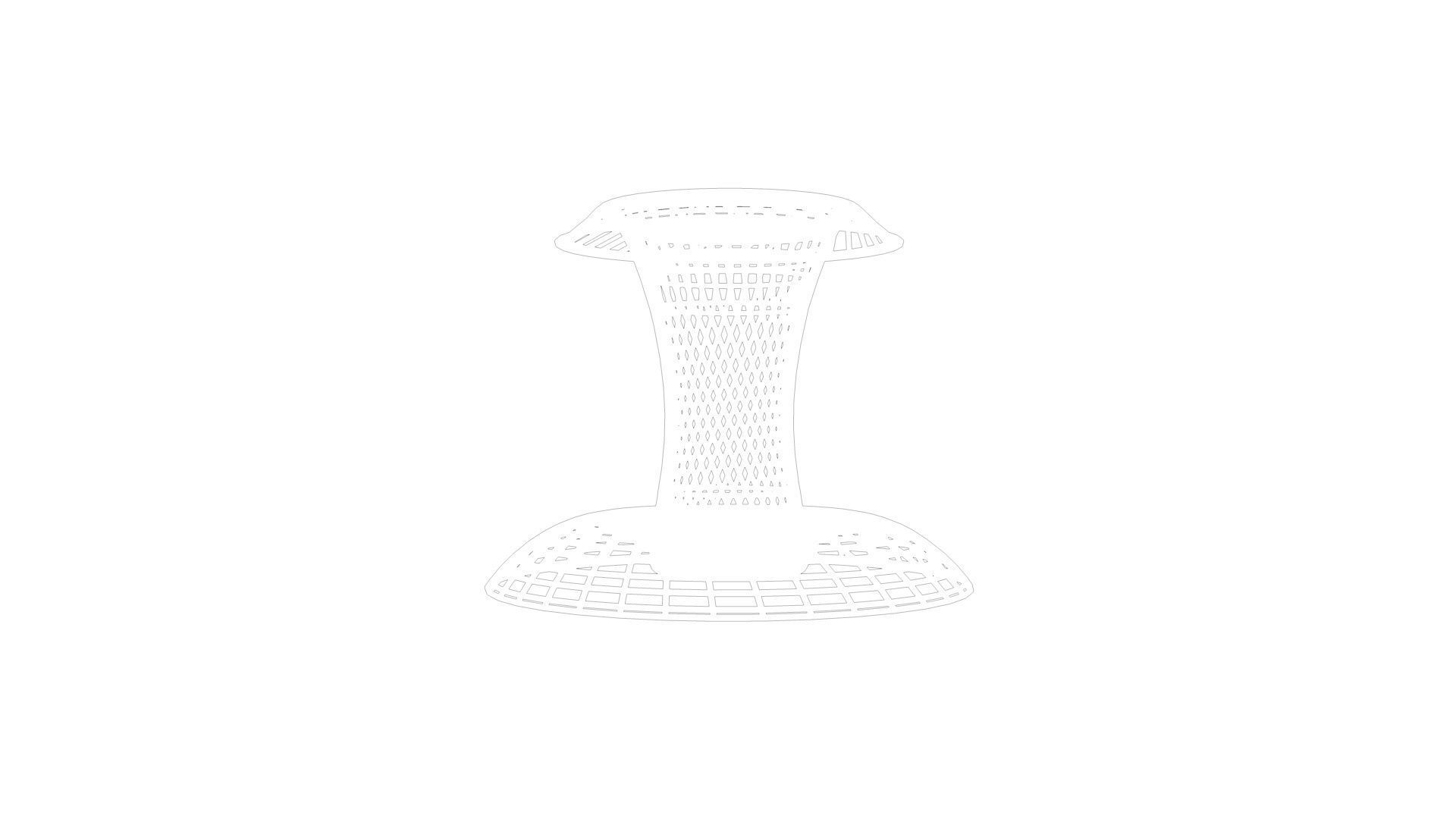 Abstract Chair model 3D model_1