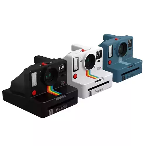 Polaroid Camera Pack - Include Skins Black-Blue-White 