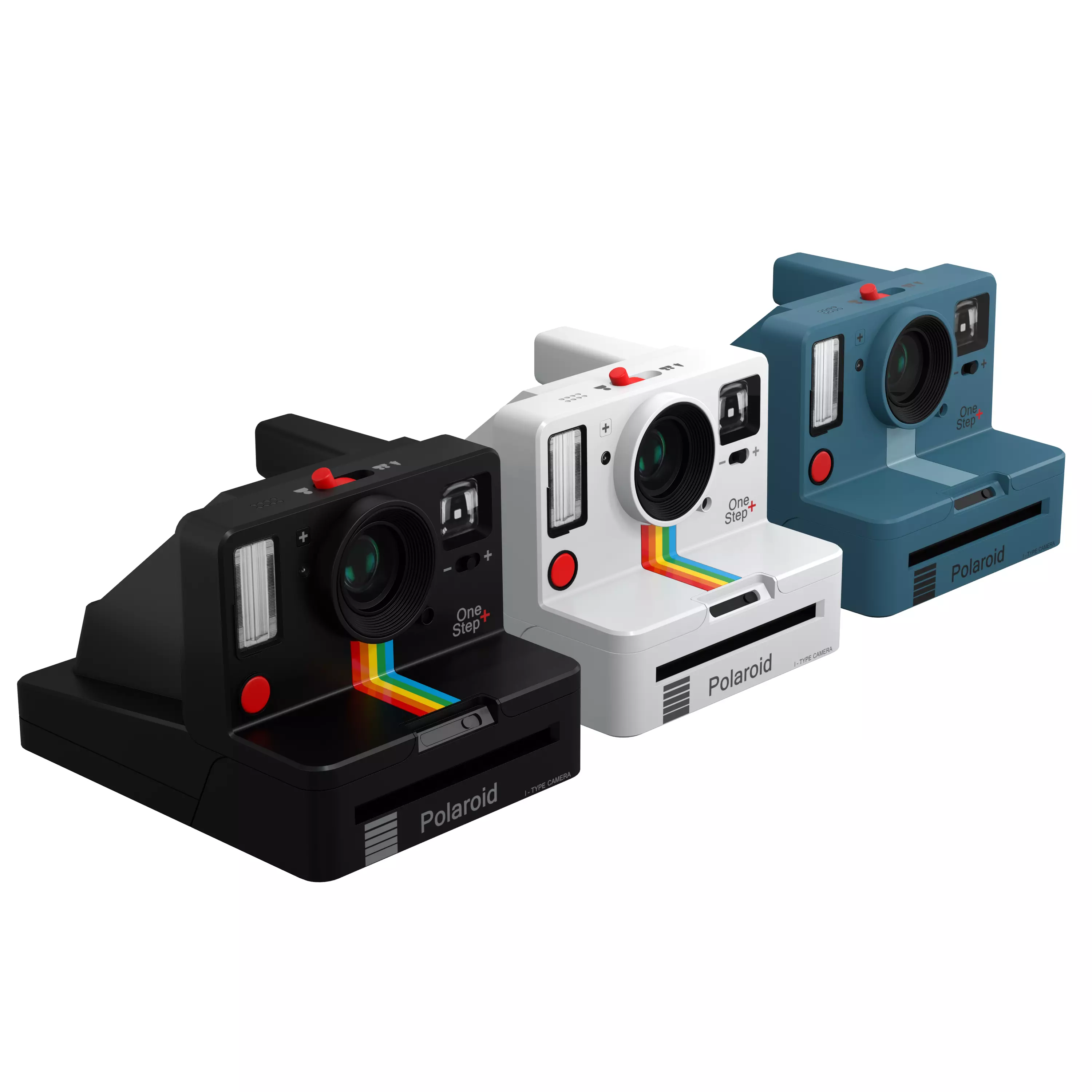 Polaroid Camera Pack - Include Skins Black-Blue-White Low-poly 3D model_0