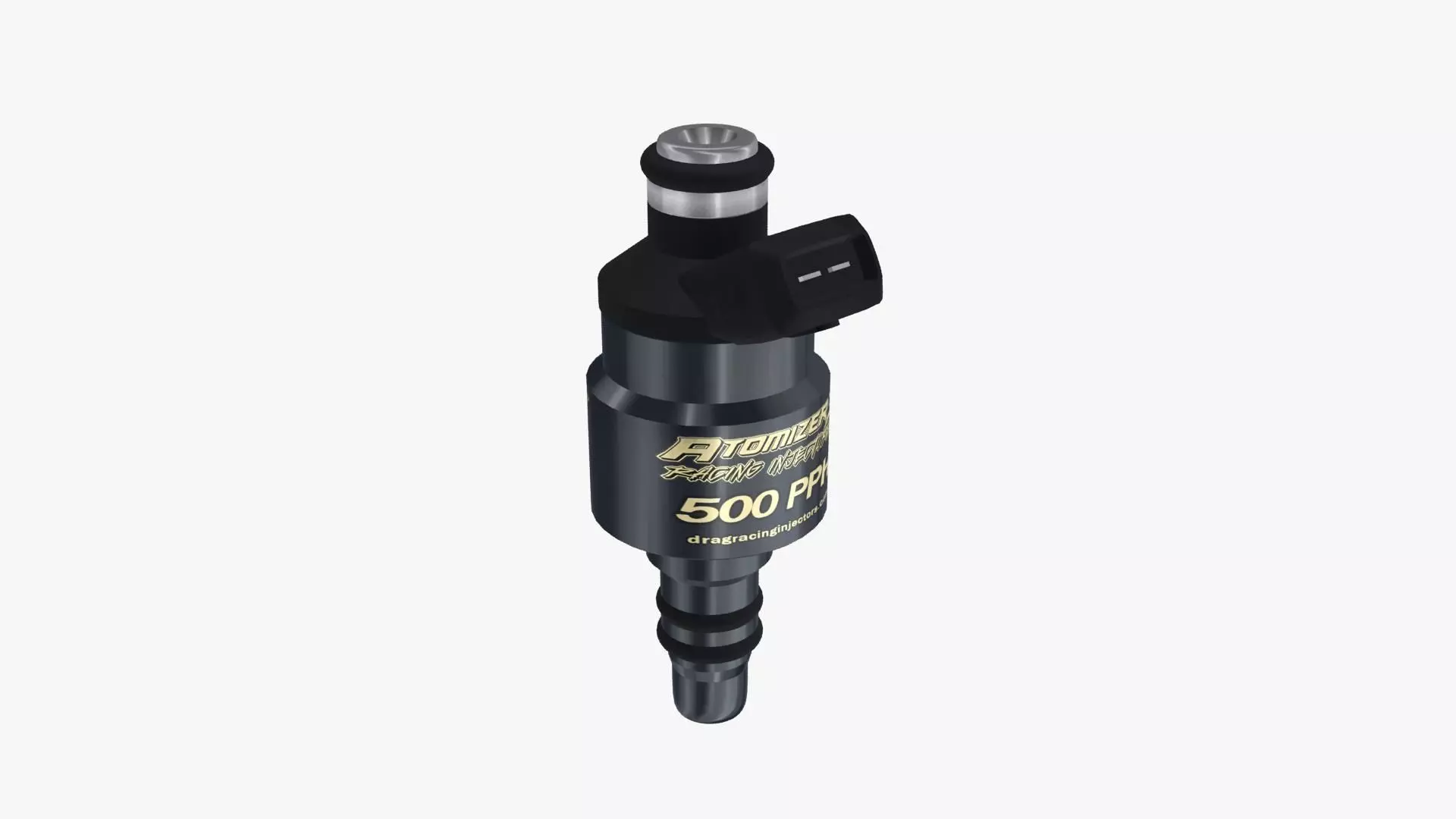 Billet Atomizer3 Fuel Injector - 500 PPH Low-poly 3D model_0