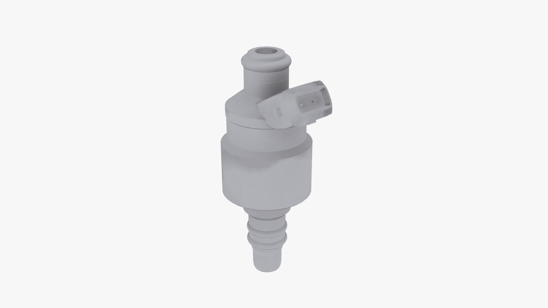Billet Atomizer3 Fuel Injector - 500 PPH Low-poly 3D model_7