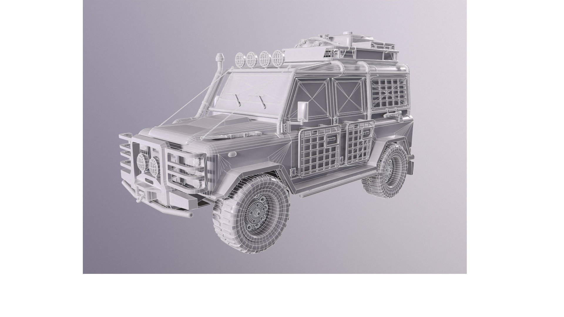 Land Rover Defender 110 Low Poly 3D model Low-poly 3D model_12