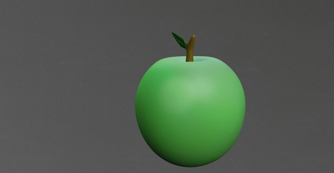 APPLE Low-poly 3D model_13