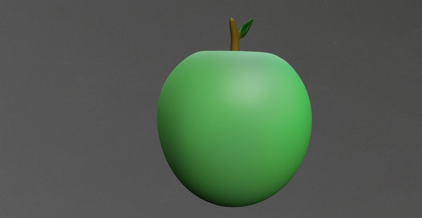 APPLE Low-poly 3D model_16