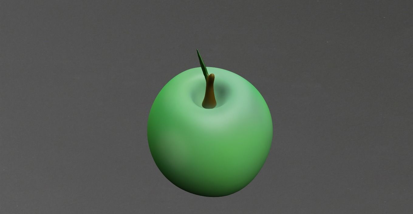 APPLE Low-poly 3D model_10
