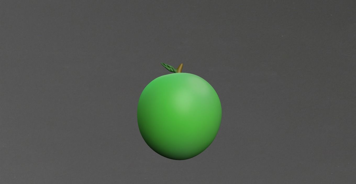 APPLE Low-poly 3D model_12