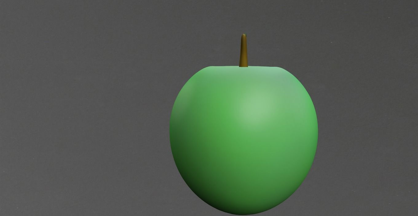 APPLE Low-poly 3D model_15