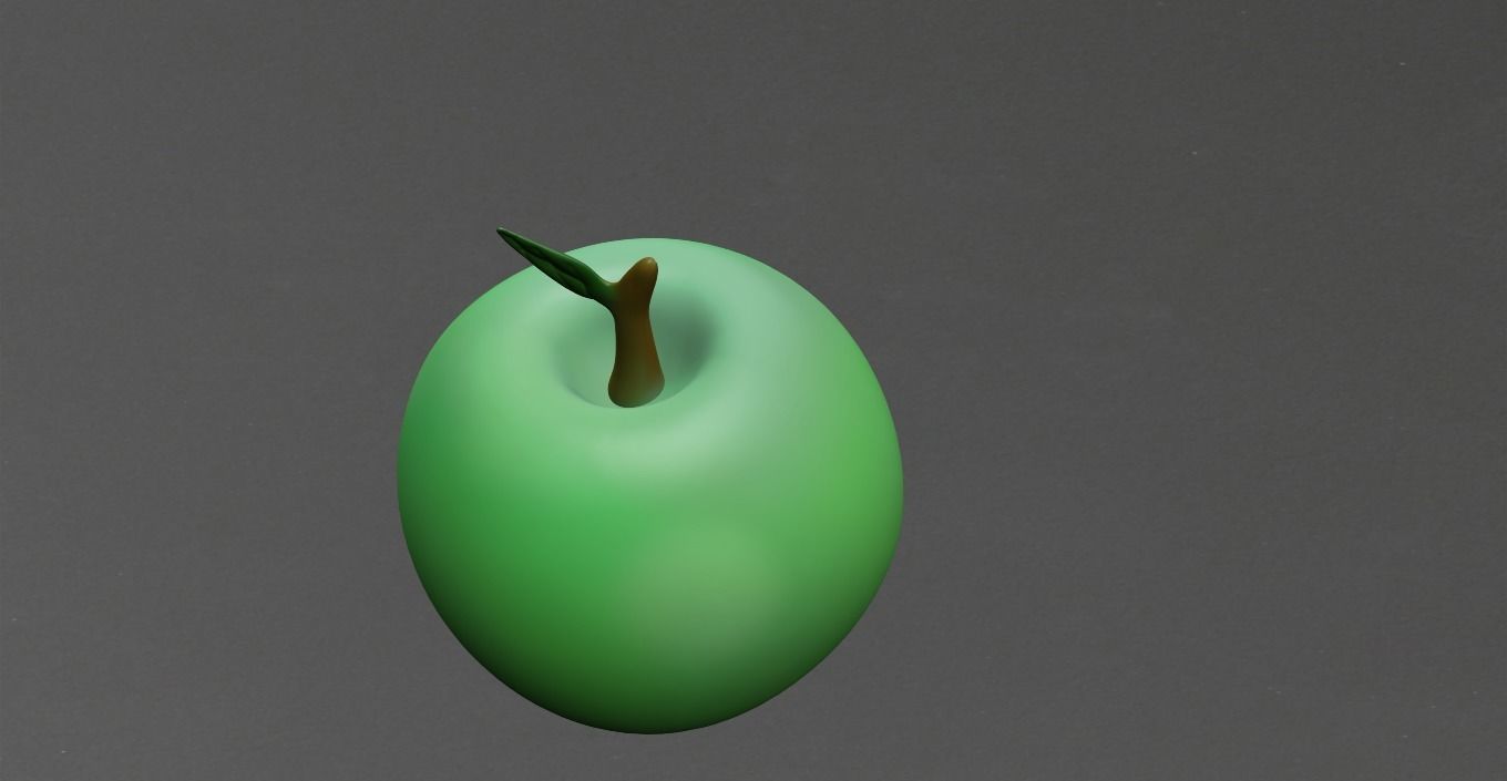APPLE Low-poly 3D model_9