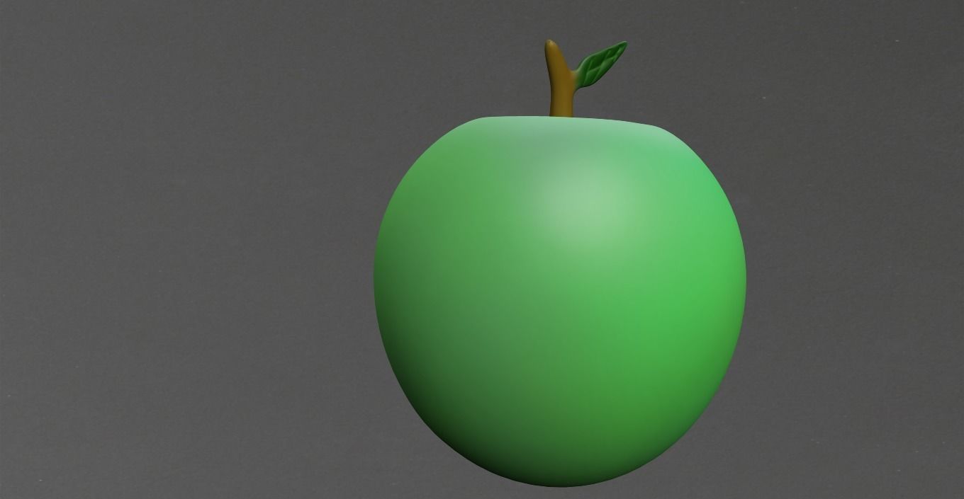 APPLE Low-poly 3D model_17