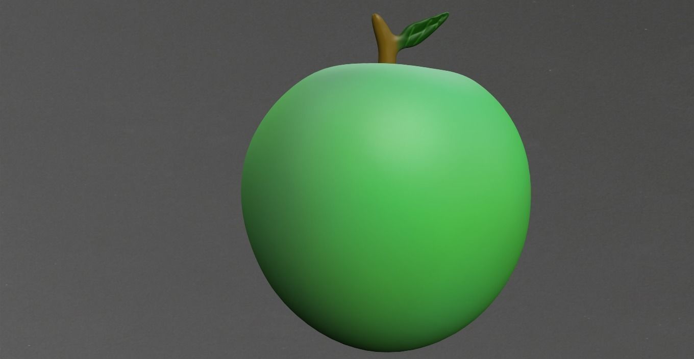 APPLE Low-poly 3D model_19