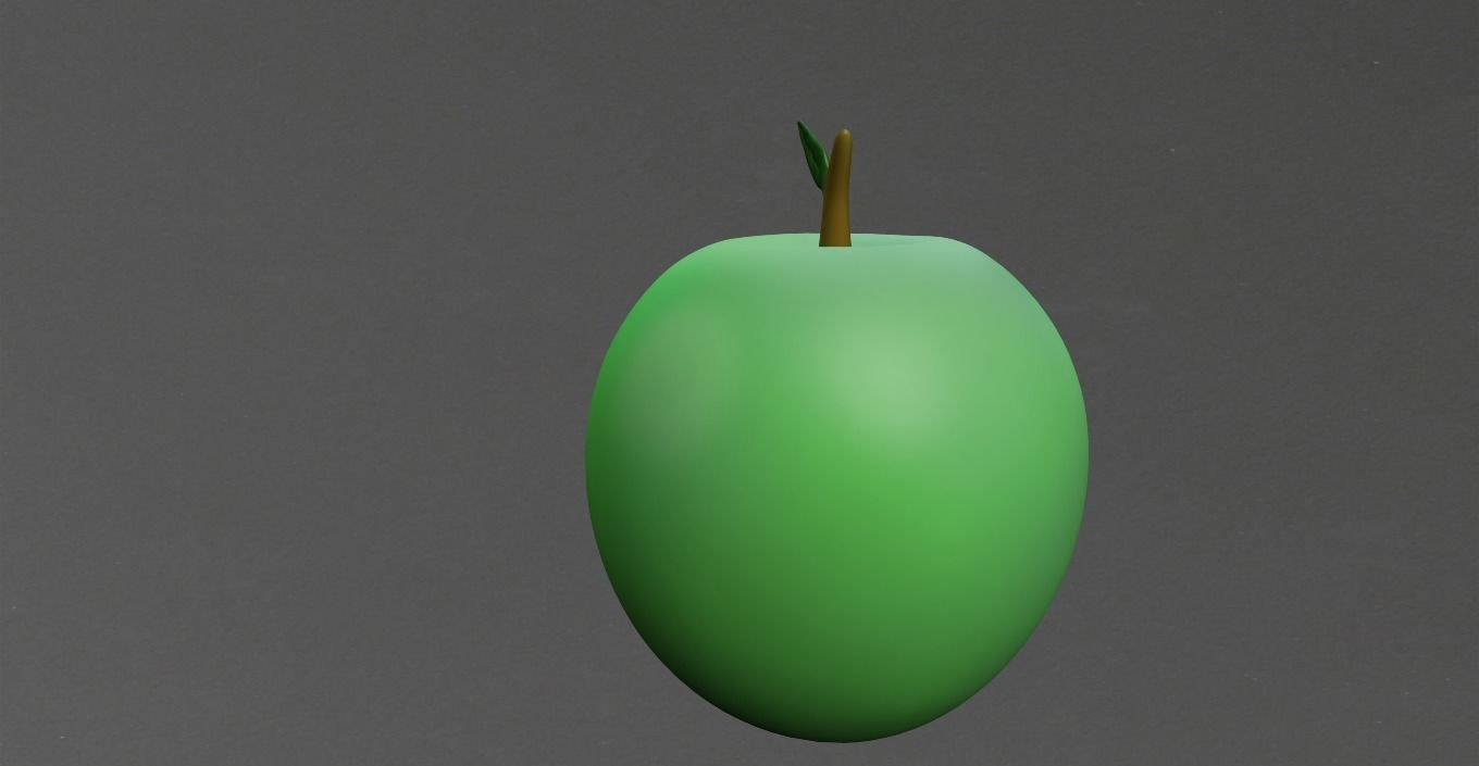 APPLE Low-poly 3D model_14