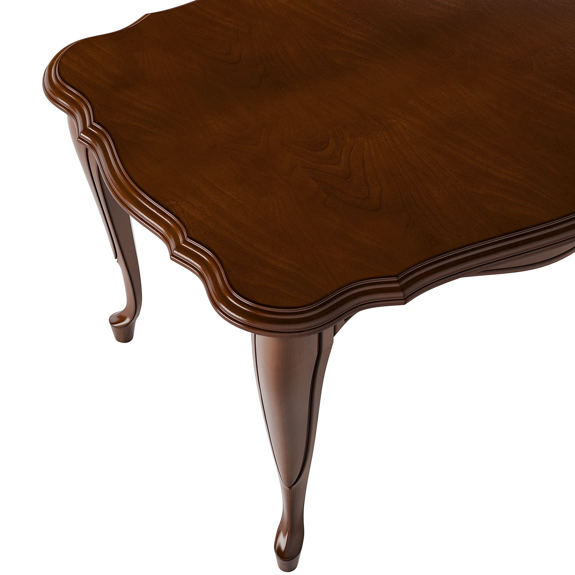 Classic table 3D model_2