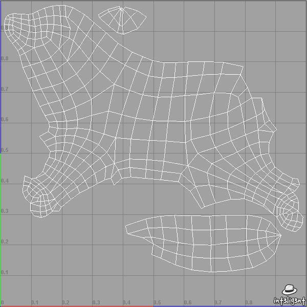 Fox Model Low-poly 3D model_7