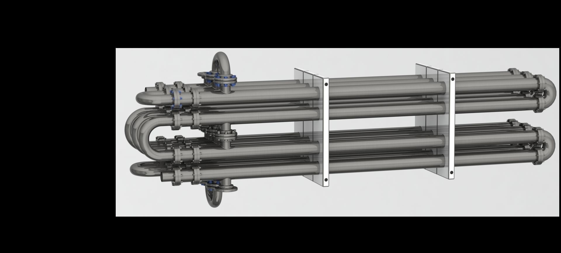 Double Pipe Heat Exchanger HAIRPIN 3D model CGTrader