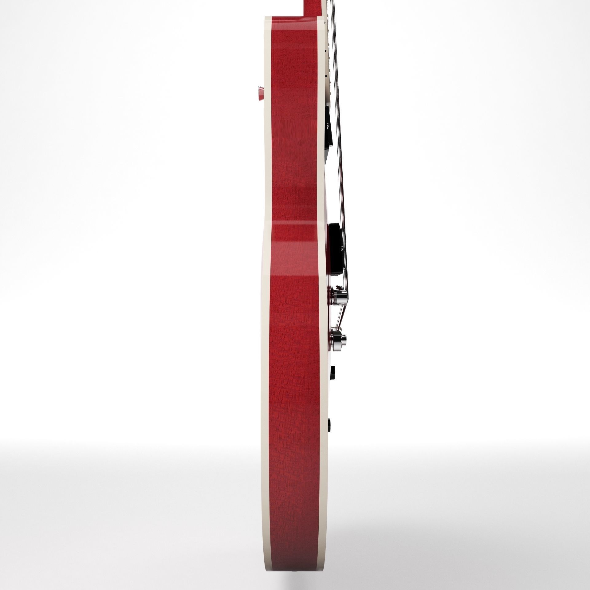 Gibson ES 335 Wine Red 3D model_3