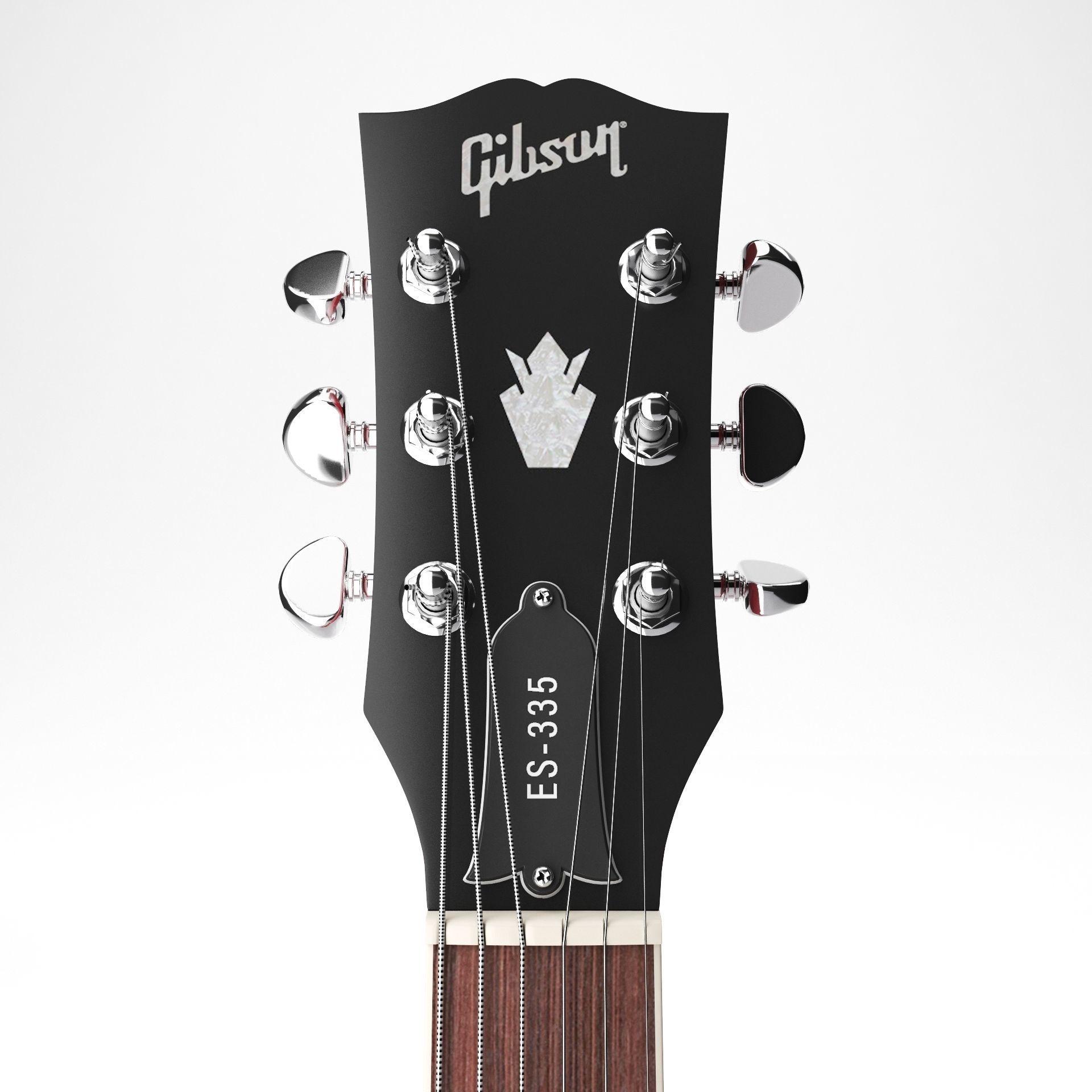 Gibson ES 335 Wine Red 3D model_7