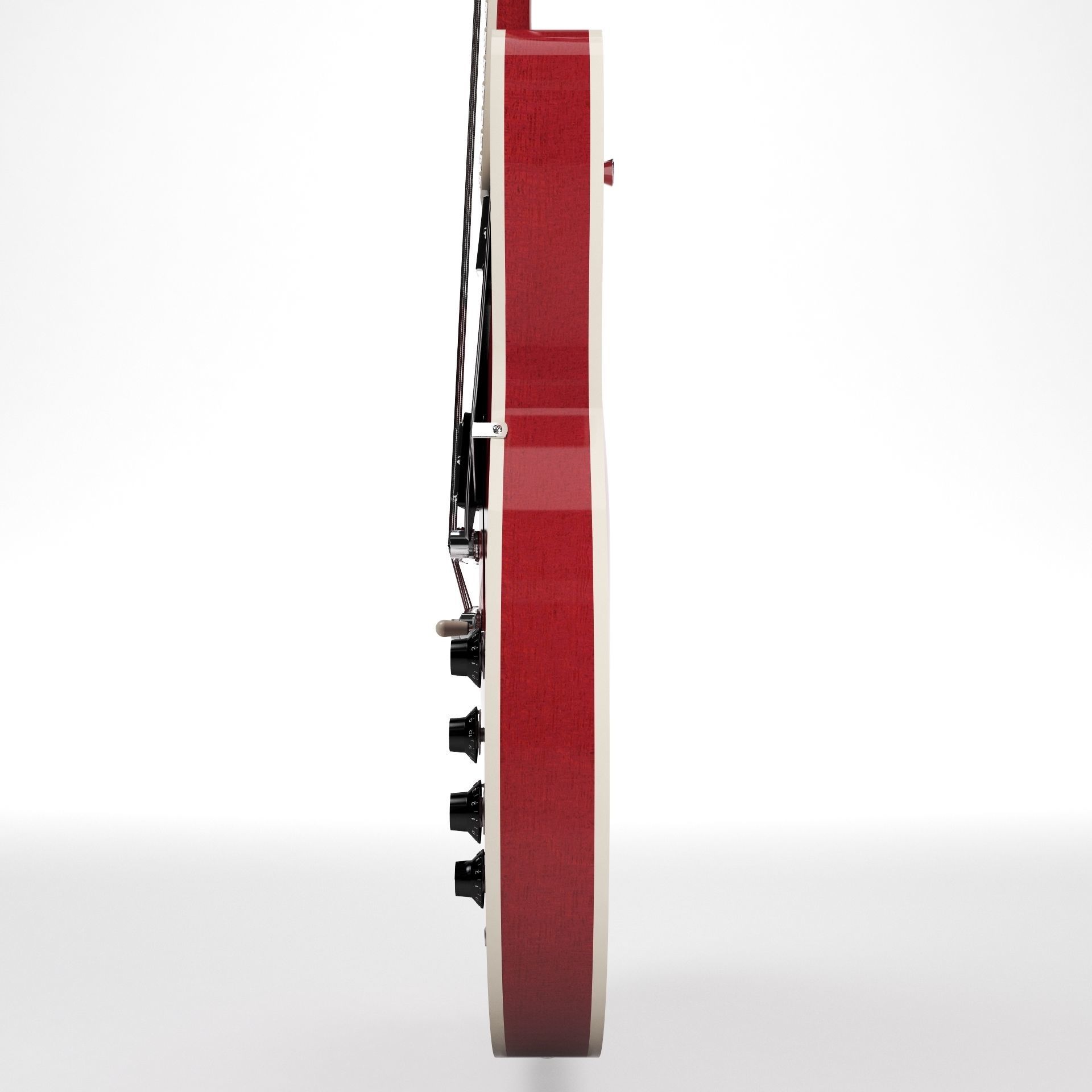 Gibson ES 335 Wine Red 3D model_5