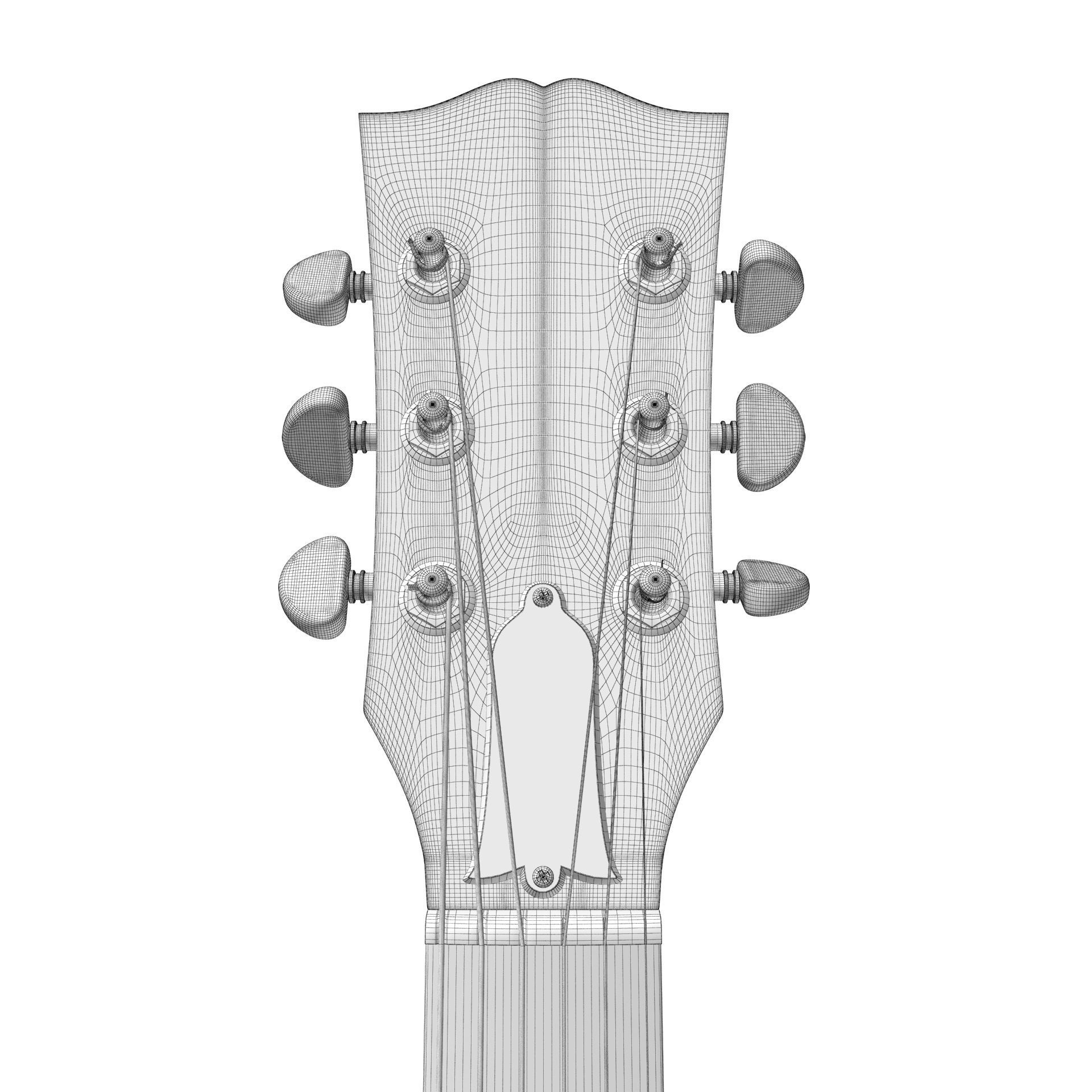 Gibson ES 335 Wine Red 3D model_23