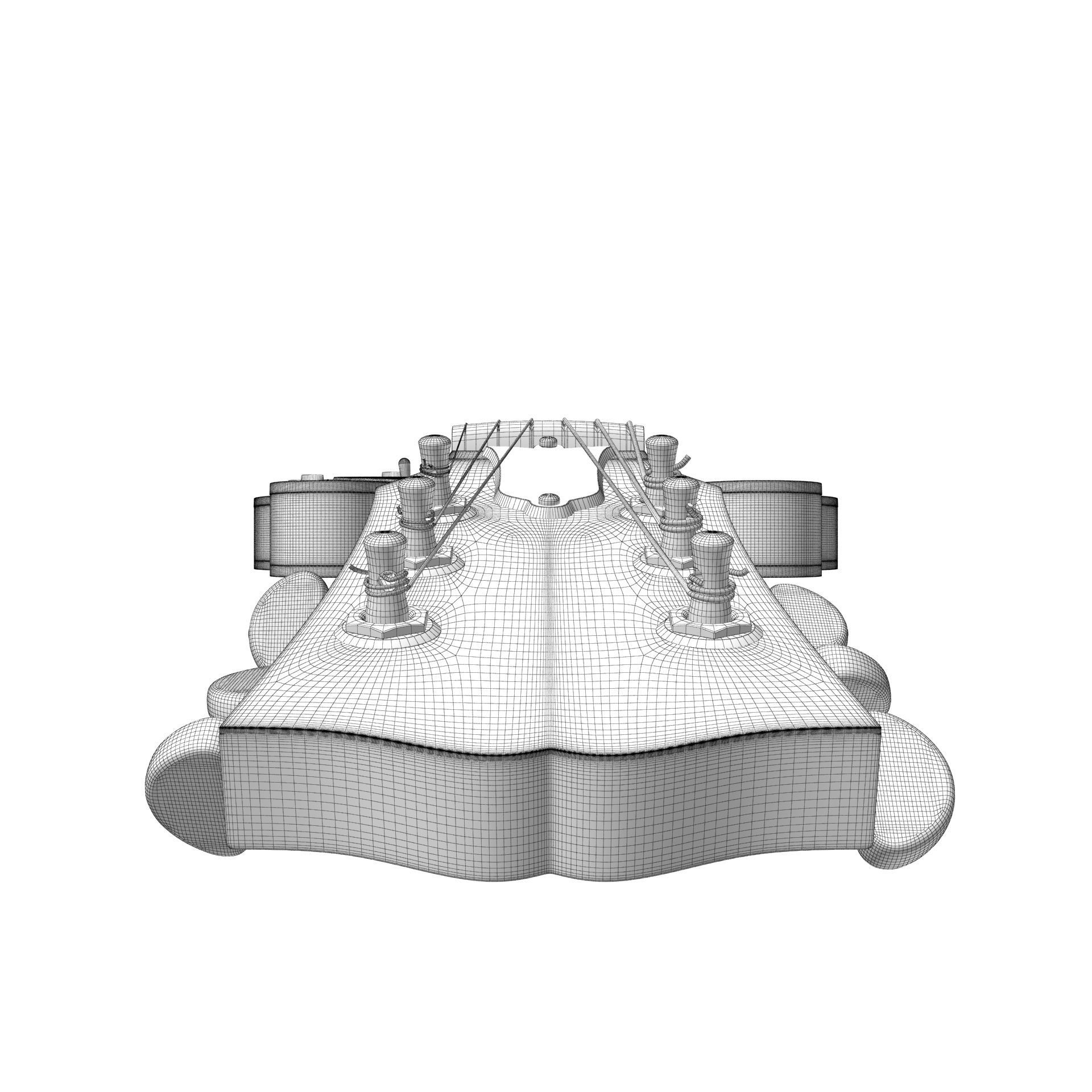 Gibson ES 335 Wine Red 3D model_28