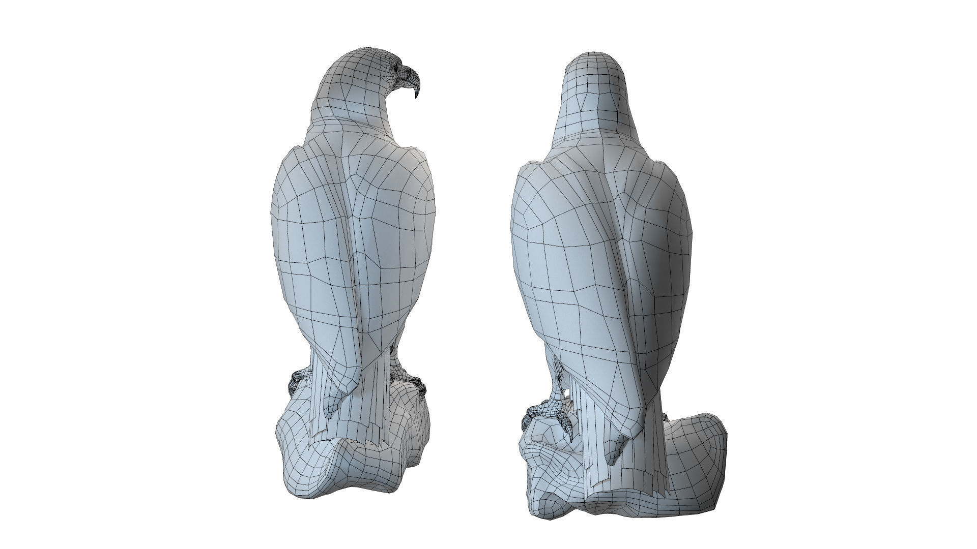 Birds Collection macaw perched on branch 3D model_102