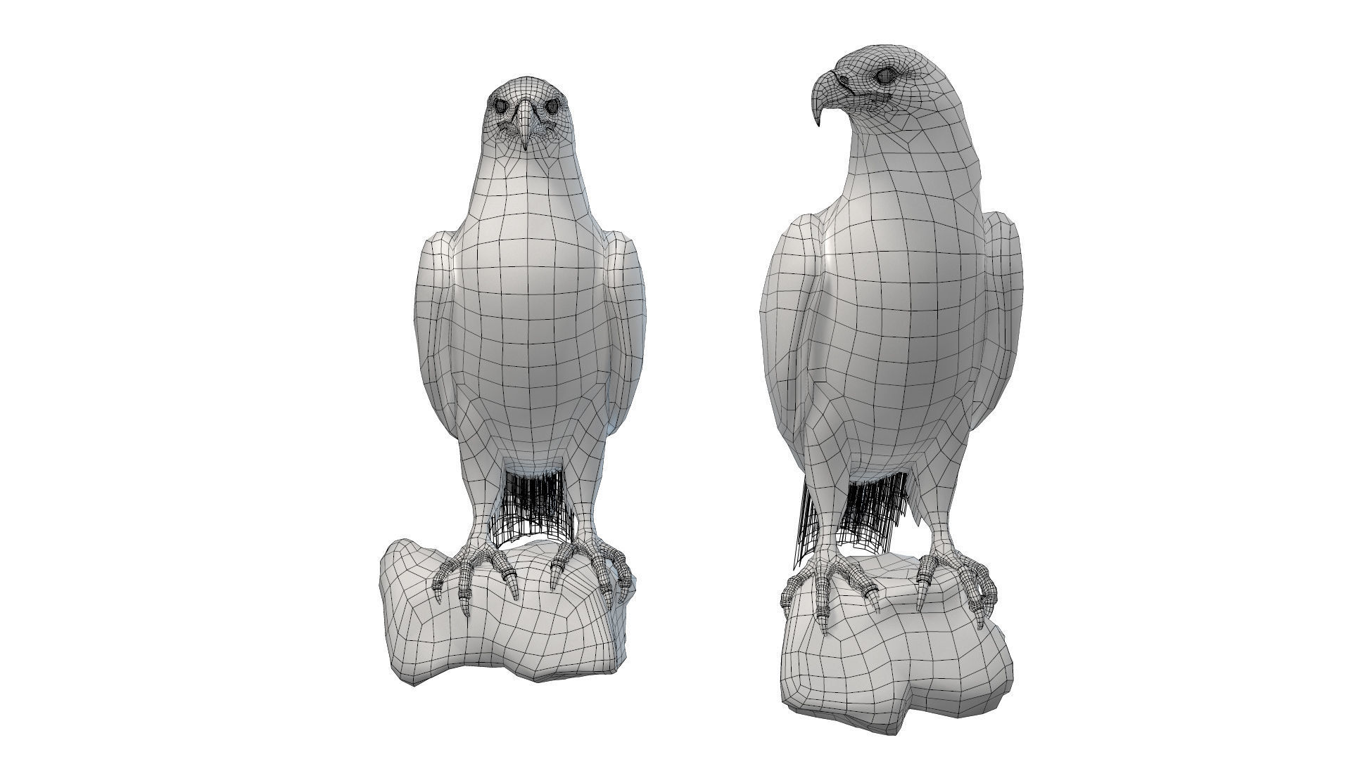 Birds Collection macaw perched on branch 3D model_100