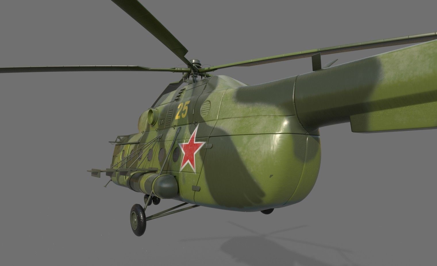 Soviet-Russian helicopter Mi-8 3D model_6