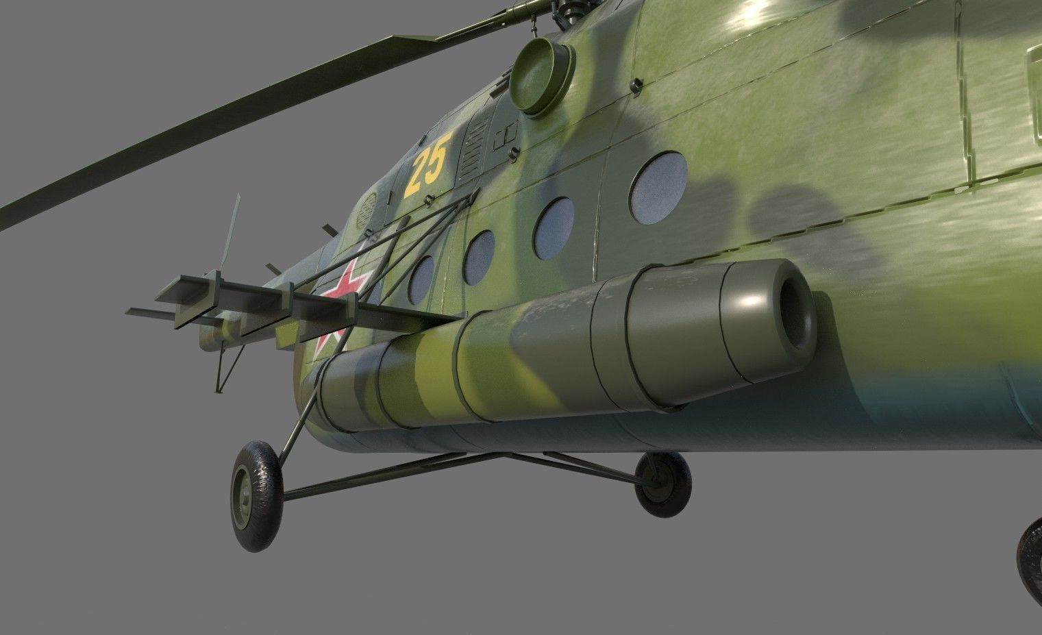 Soviet-Russian helicopter Mi-8 3D model_8