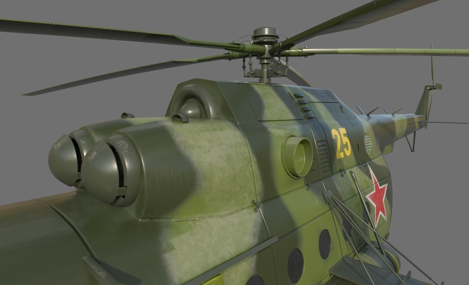Soviet-Russian helicopter Mi-8 3D model_7