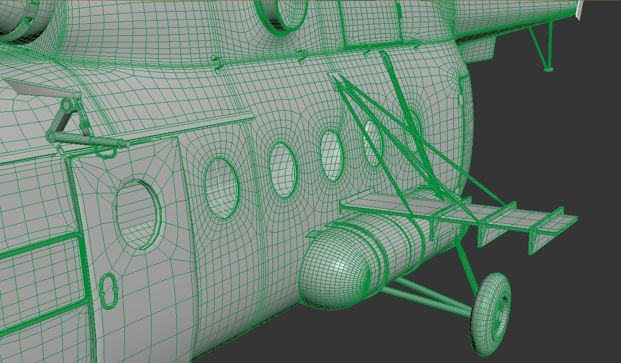 Soviet-Russian helicopter Mi-8 3D model_13