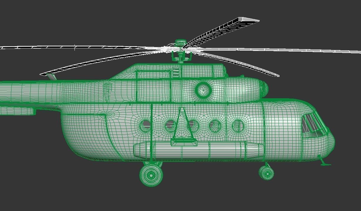Soviet-Russian helicopter Mi-8 3D model_12