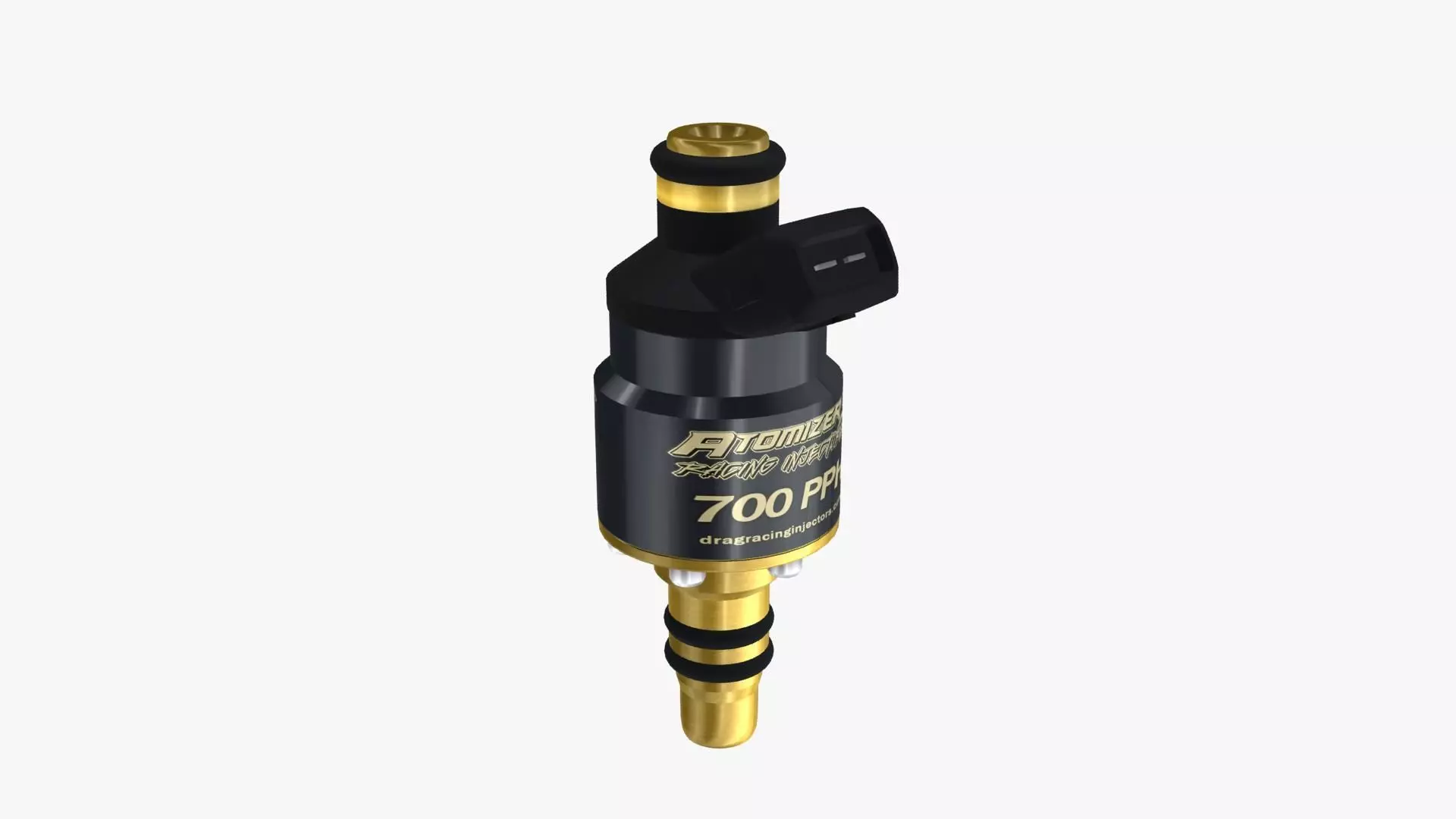 Billet Atomizer3 Fuel Injector - 700 PPH Low-poly 3D model_0