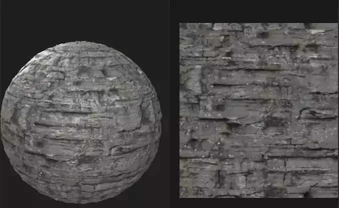 PBR texture rock