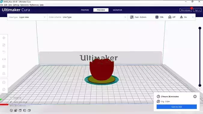 Rose Pendant 3D Print Model