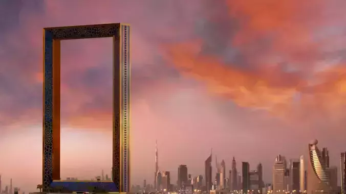 Dubai Frame - United Arab Emirates - Exterior 3d Model